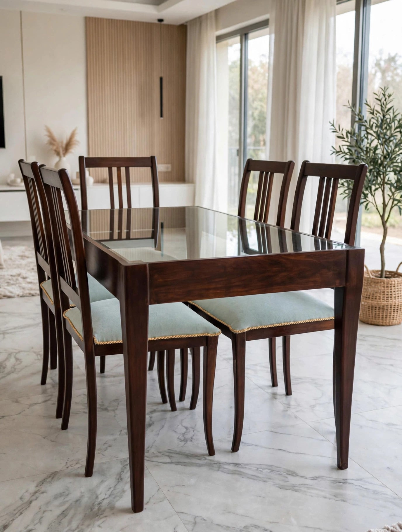6 Chairs Dining Table