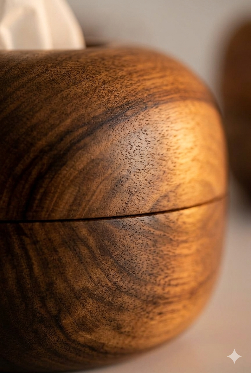 Handcrafted Shisham Wood Tissue Box Holder