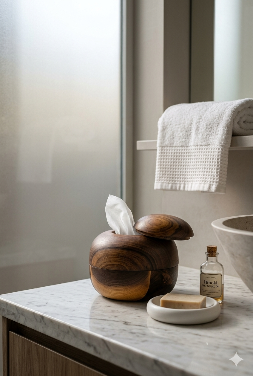 Handcrafted Shisham Wood Tissue Box Holder