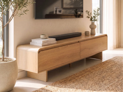 TV Stand DELORAINE Light Brown