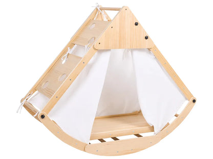 Multifunctional Climbing Arch CALALA Pine Wood Light Brown