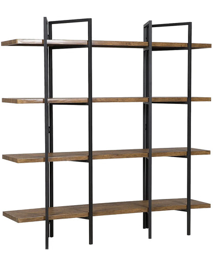 4 Tier Shelving Unit COMPTON 165 cm Dark Brown