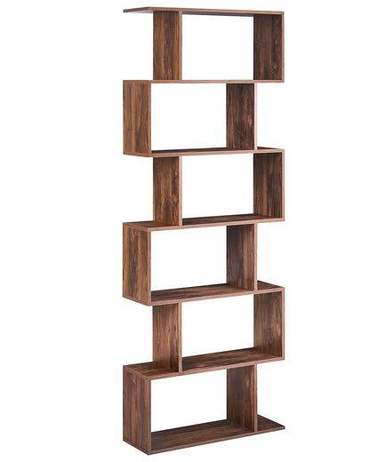 6 Tier Bookcase VALDOSA 191 cm Dark Brown