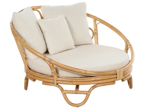 Garden Daybed ROSSANO Rattan Natural
