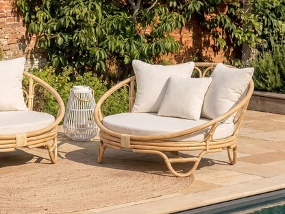 Garden Daybed ROSSANO Rattan Natural