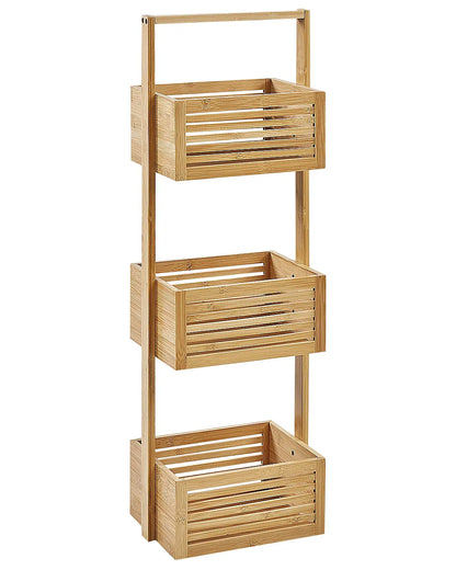 Shelving Unit WAVERLY Bamboo Light Brown