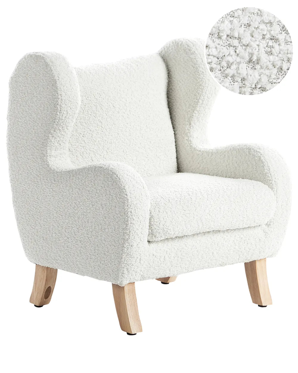 Kids Armchair FARUM Boucle Off-White