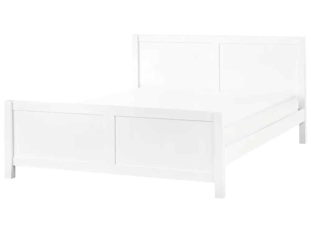 Bed Wood CHAMPAGNAT 180 x 200 cm (EU Super King) White