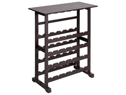 Wine Rack ROWLEY Dark Brown